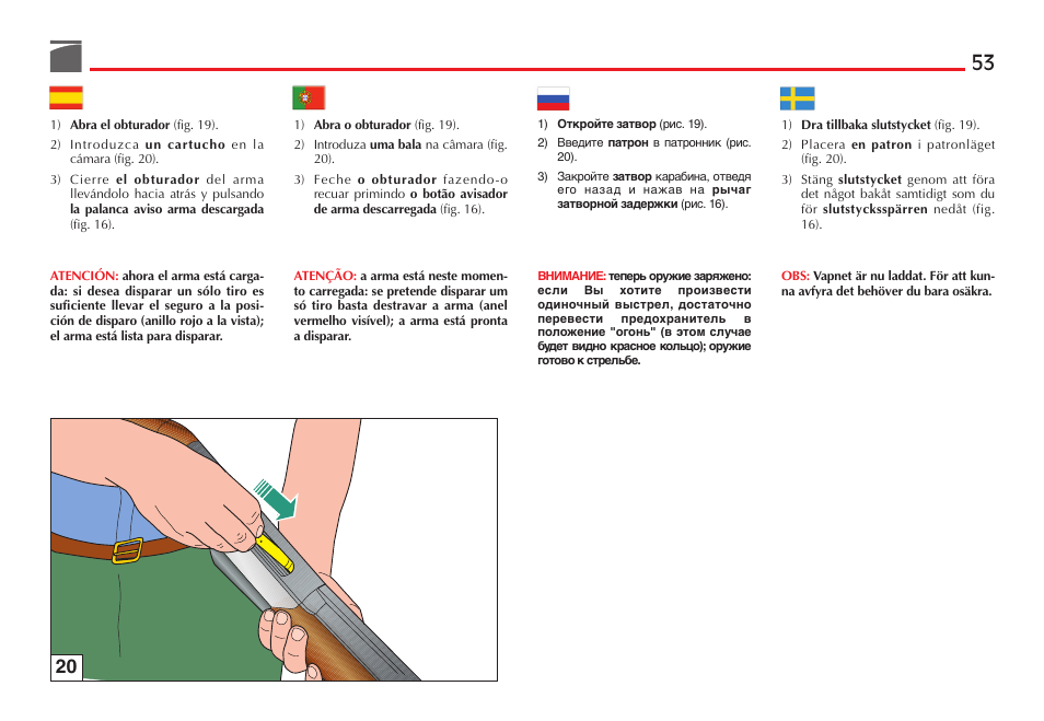 Benelli R1 Big Game Rifle User Manual | Page 54 / 126