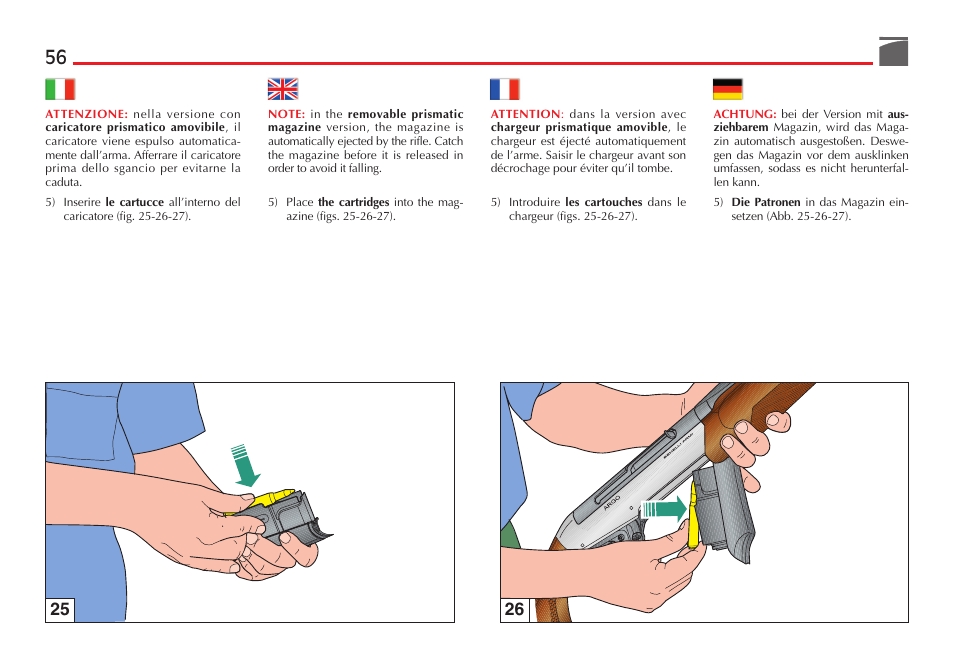 Benelli R1 Big Game Rifle User Manual | Page 57 / 126