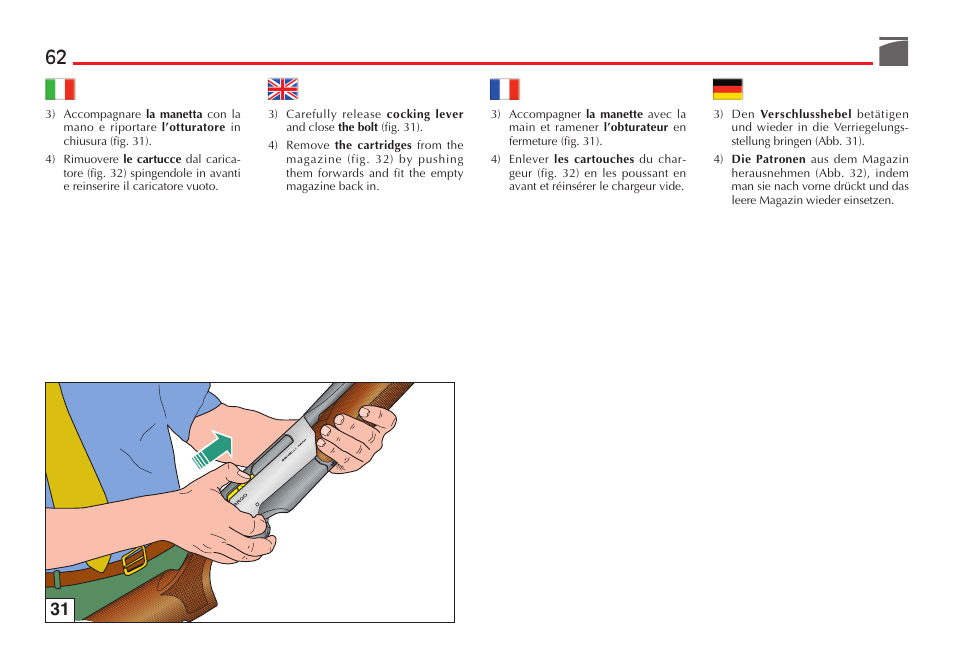 Benelli R1 Big Game Rifle User Manual | Page 63 / 126