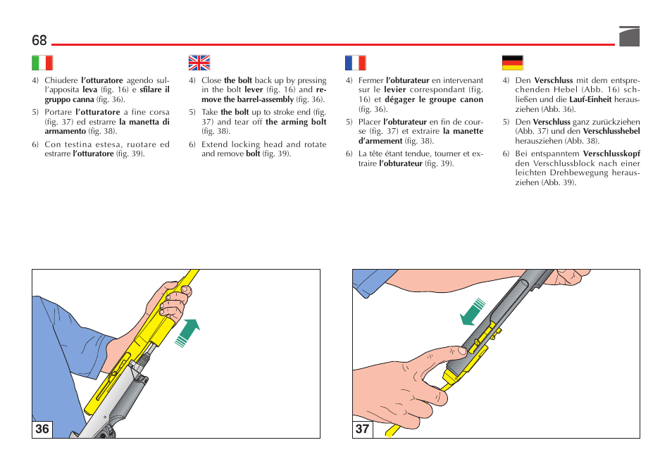 Benelli R1 Big Game Rifle User Manual | Page 69 / 126