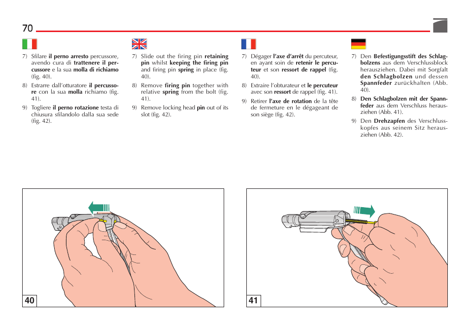 Benelli R1 Big Game Rifle User Manual | Page 71 / 126