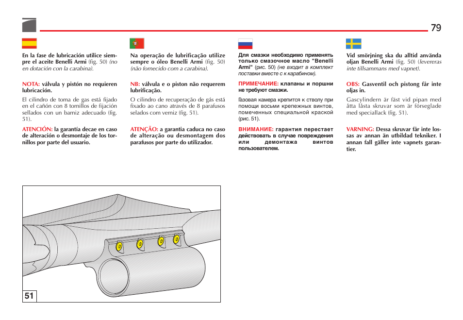 Benelli R1 Big Game Rifle User Manual | Page 80 / 126