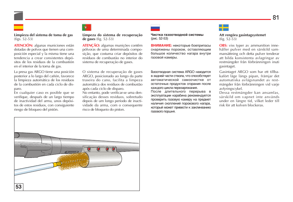 Benelli R1 Big Game Rifle User Manual | Page 82 / 126