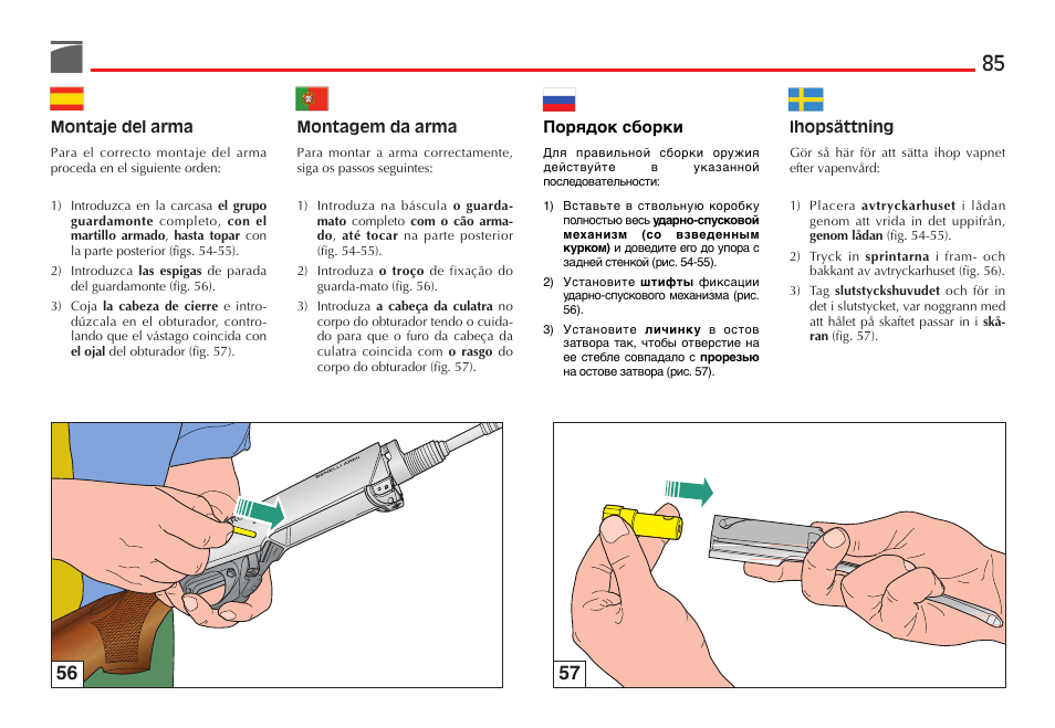Benelli R1 Big Game Rifle User Manual | Page 86 / 126