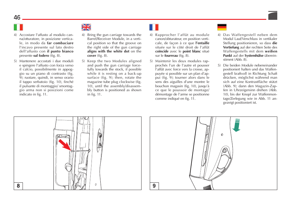 Benelli Vinci Tactical Shotgun User Manual | Page 47 / 146