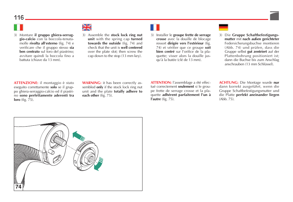 Benelli Vinci Tactical Shotgun User Manual | Page 117 / 150