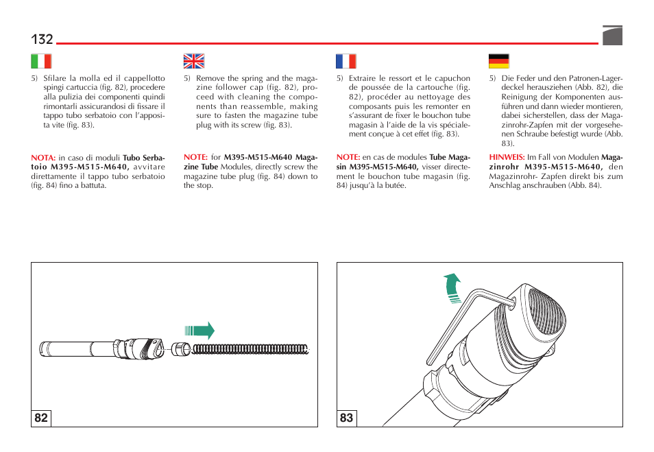 Benelli Vinci Tactical Shotgun User Manual | Page 133 / 150