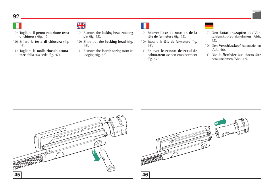 Benelli Vinci Tactical Shotgun User Manual | Page 93 / 150