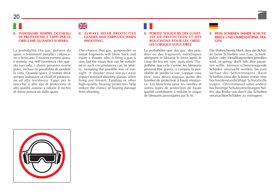 Benelli SuperNova Tactical Pump Shotgun User Manual | Page 21 / 134