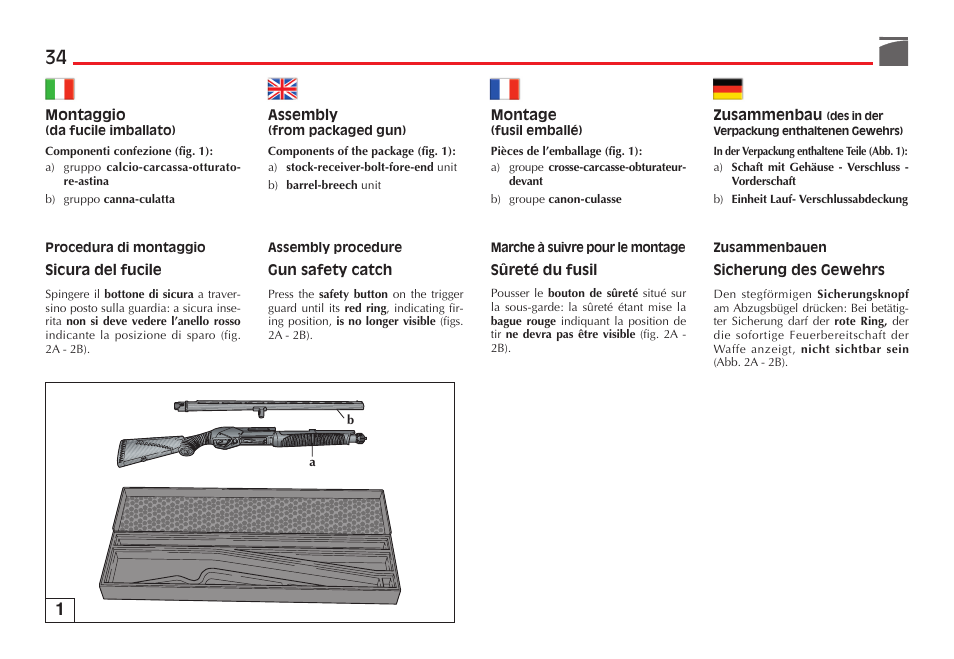Benelli SuperNova Tactical Pump Shotgun User Manual | Page 35 / 134