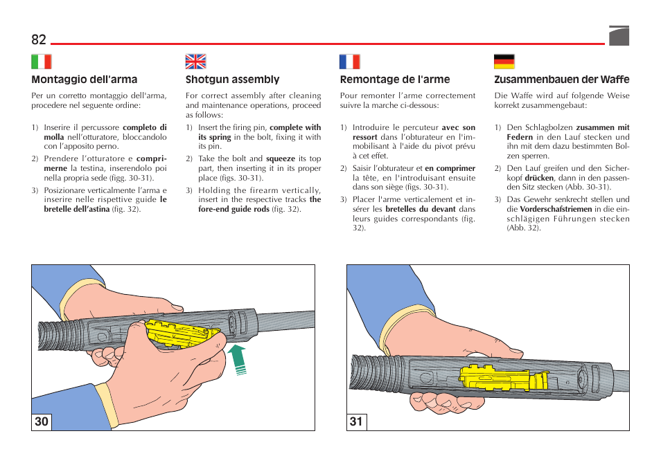 Benelli SuperNova Tactical Pump Shotgun User Manual | Page 83 / 134