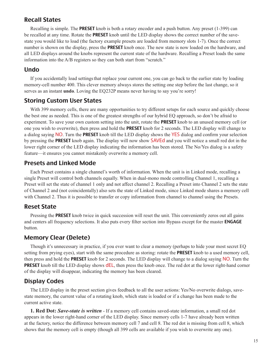 Bettermaker EQ 232P Remote User Manual | Page 15 / 30