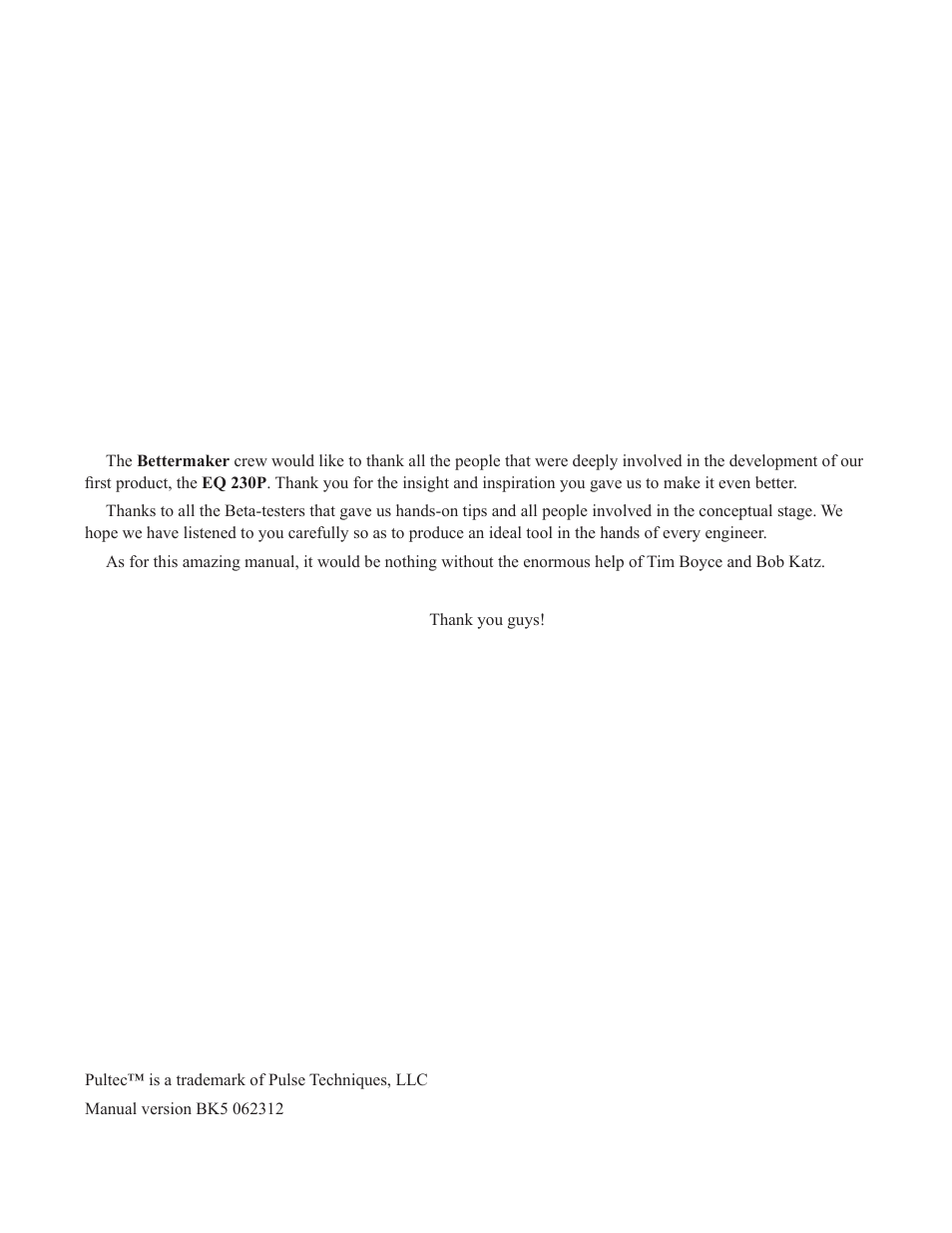 Bettermaker EQ 232P Remote User Manual | Page 2 / 30