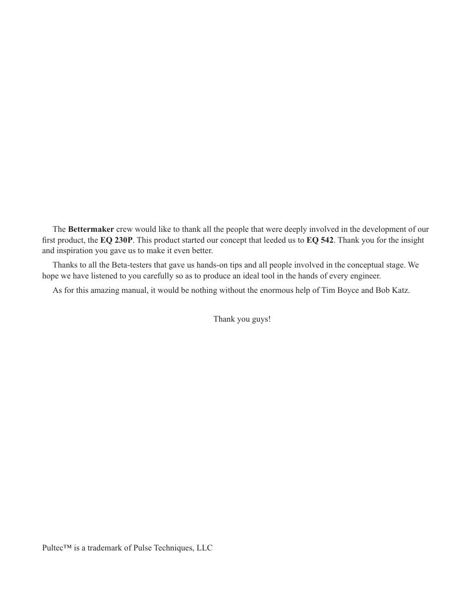 Bettermaker EQ542 User Manual | Page 2 / 17