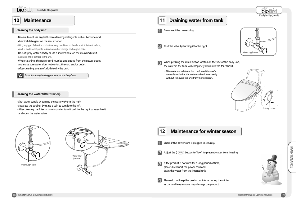 Bio Bidet Harmony Luxury Class Bidet Seat BB-400 User Manual | Page 10 / 12