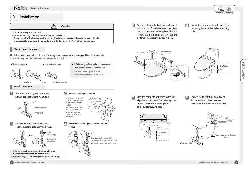 3installation | Bio Bidet Harmony Luxury Class Bidet Seat BB-400 User Manual | Page 5 / 12