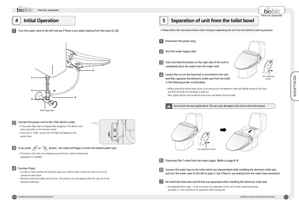 Bio Bidet Harmony Luxury Class Bidet Seat BB-400 User Manual | Page 6 / 12