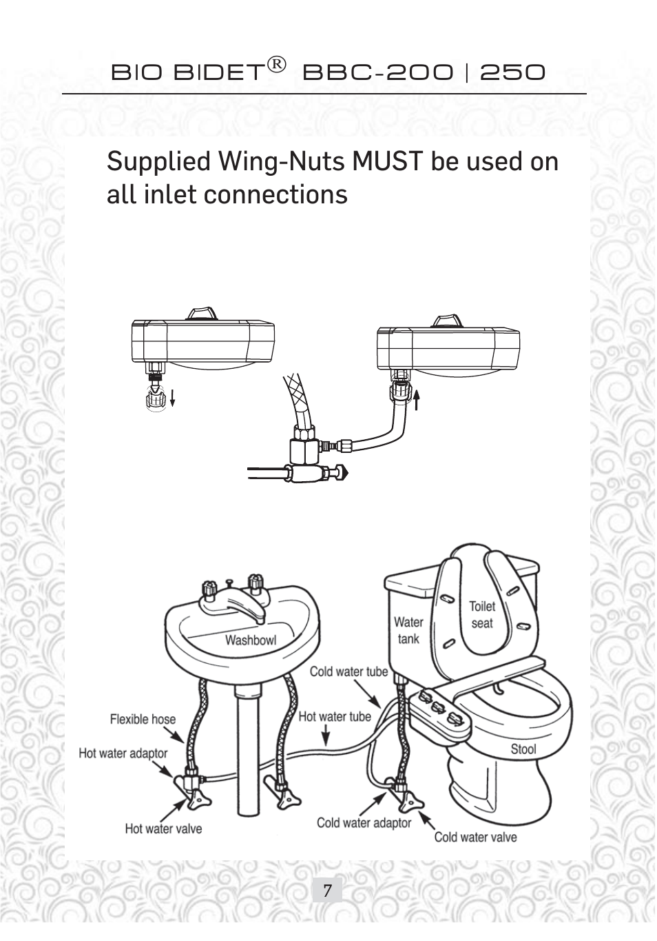 Bio Bidet Envie Bidet Attachment BB-200 User Manual | Page 7 / 13