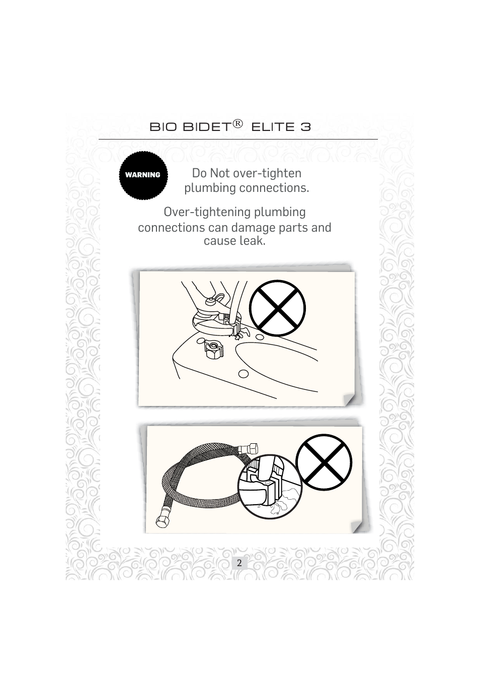 Bio Bidet Elite3 Bidet Attachment User Manual | Page 2 / 13