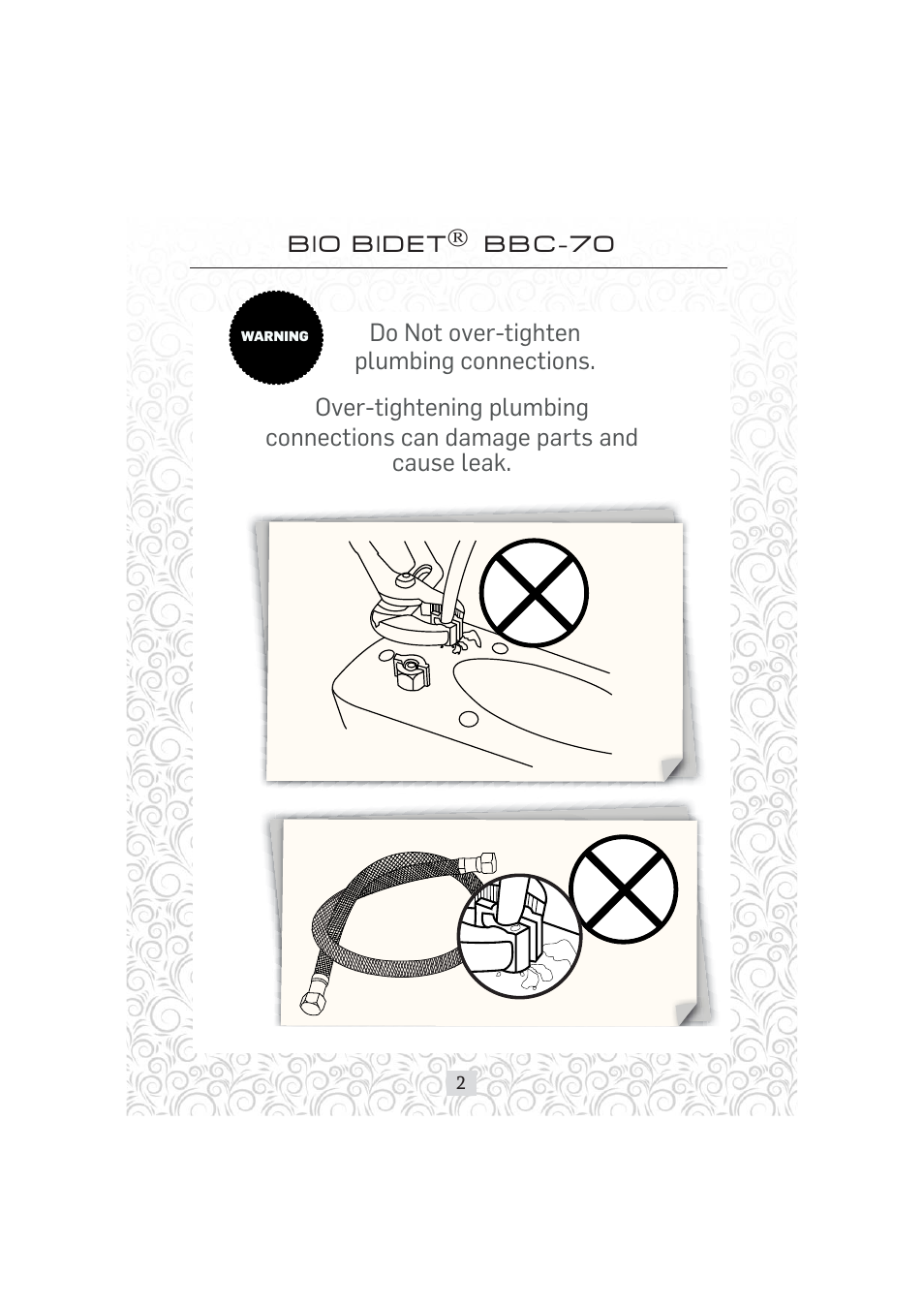 Bio Bidet Simplet Bidet Attachment BBC-70 User Manual | Page 2 / 13