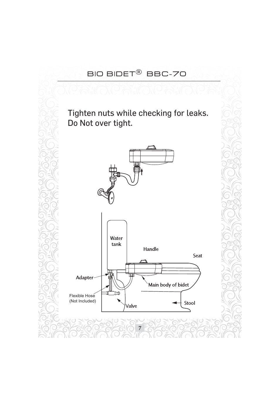 Bio Bidet Simplet Bidet Attachment BBC-70 User Manual | Page 7 / 13