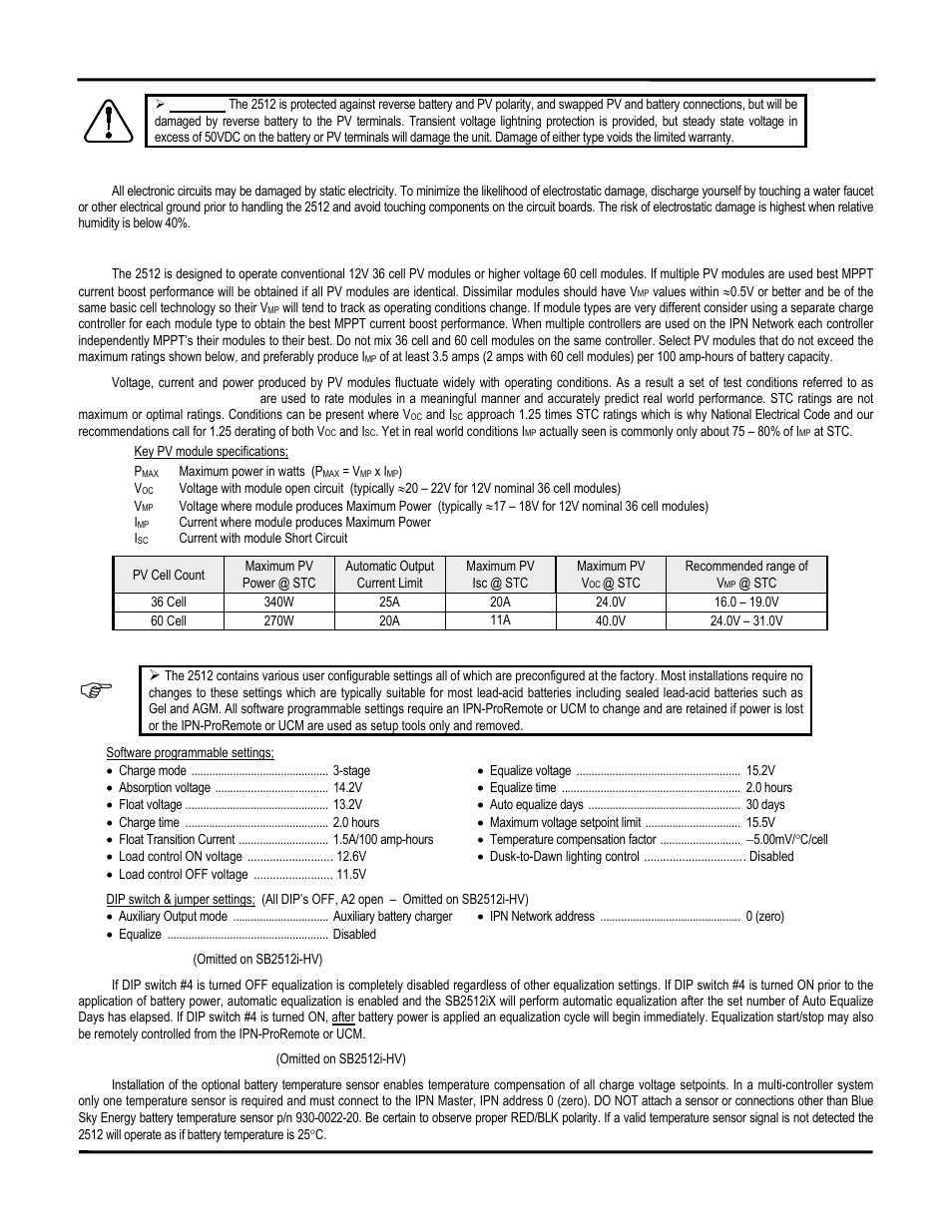 Blue Sky Solar Boost 2512iX-HV User Manual | Page 7 / 12