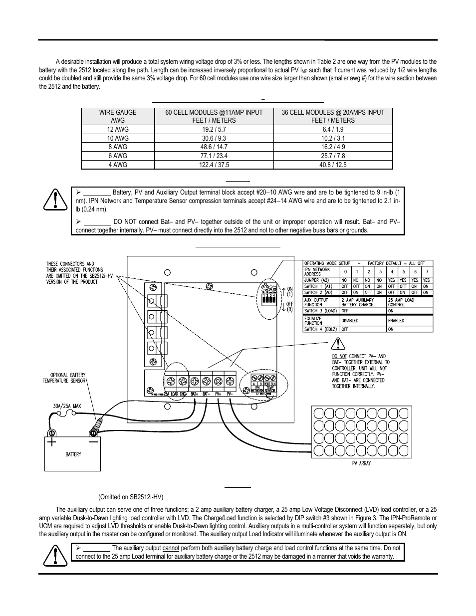 Blue Sky Solar Boost 2512iX-HV User Manual | Page 8 / 12