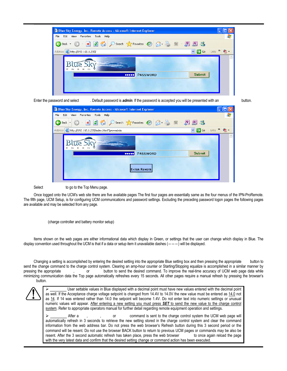 Blue Sky UCM User Manual | Page 9 / 23