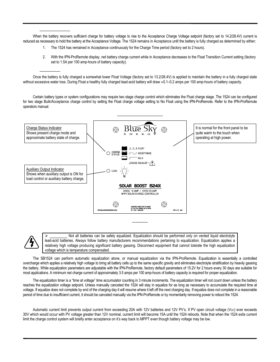 Blue Sky Solar Boost 1524iX User Manual | Page 5 / 12