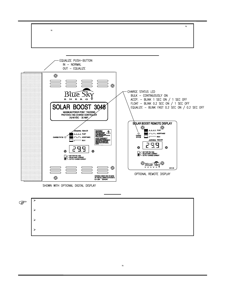 Optional digital display | Blue Sky Solar Boost 3048L User Manual | Page 8 / 27