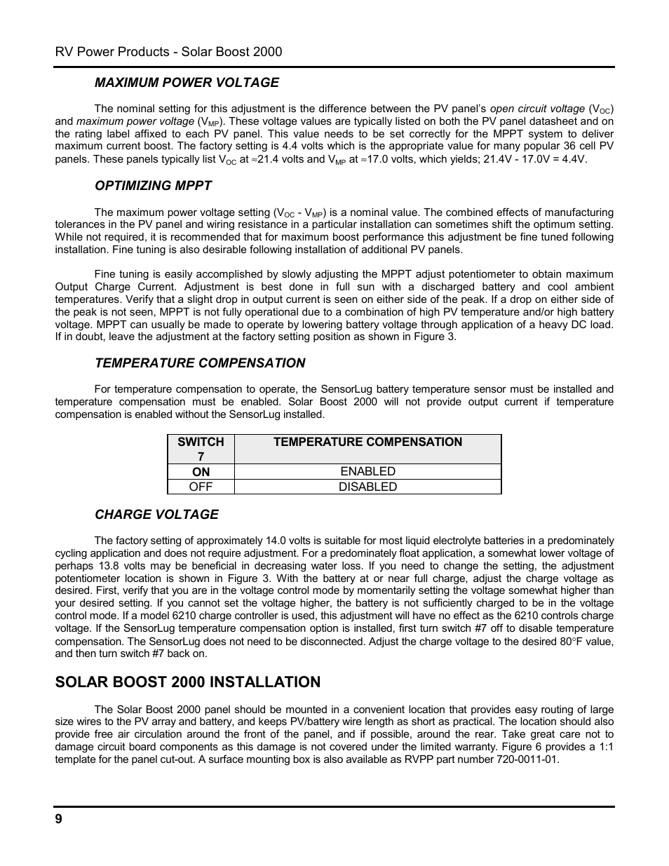 Solar boost 2000 installation | Blue Sky Solar Boost 2000 User Manual | Page 10 / 15