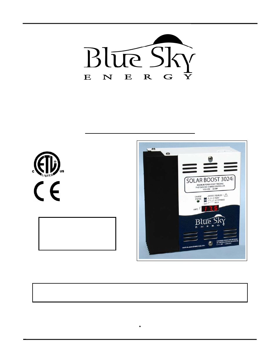 Solar boost™ 3024il | Blue Sky Solar Boost 3024iL User Manual | Page 17 / 64