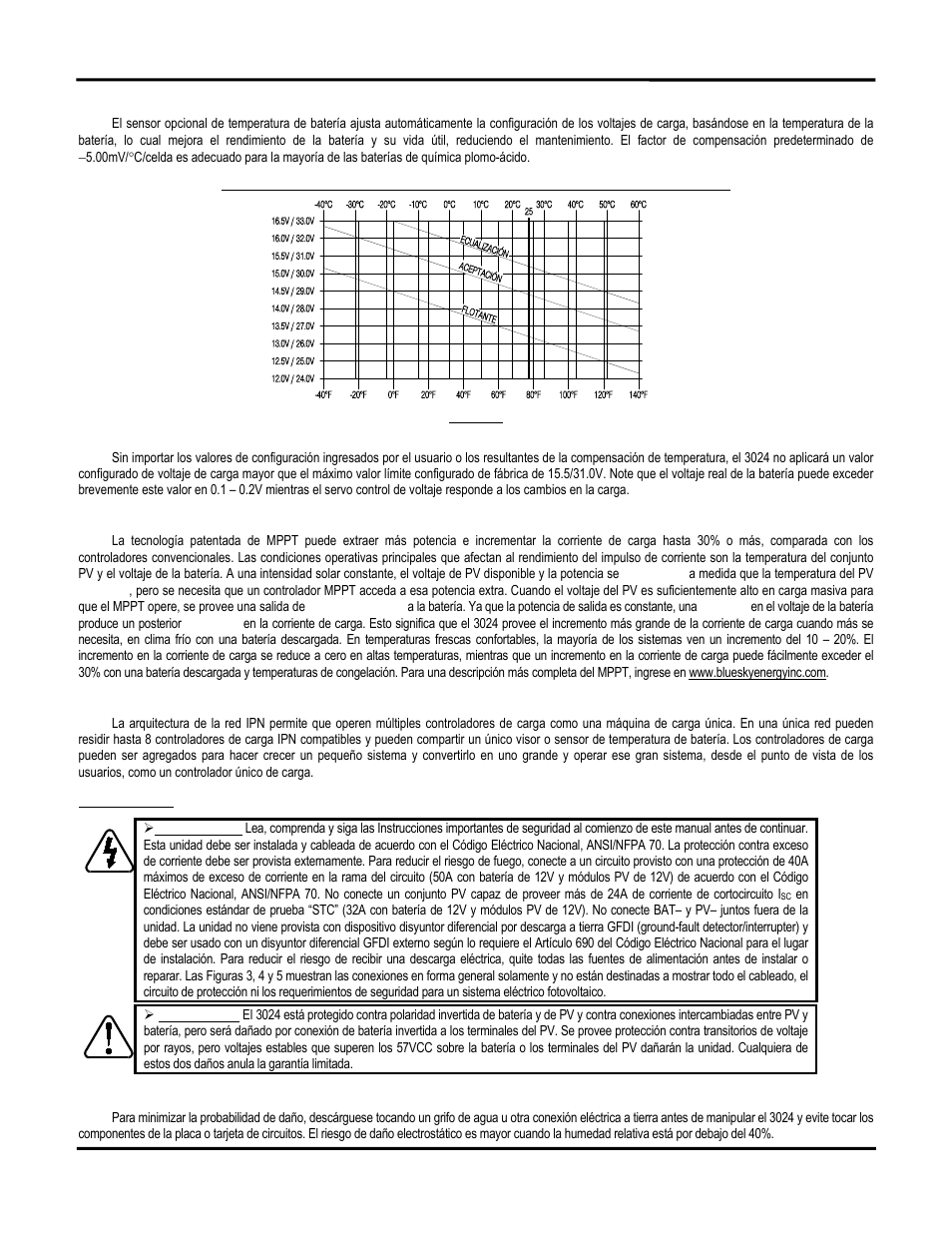 Instalación | Blue Sky Solar Boost 3024iL User Manual | Page 22 / 64