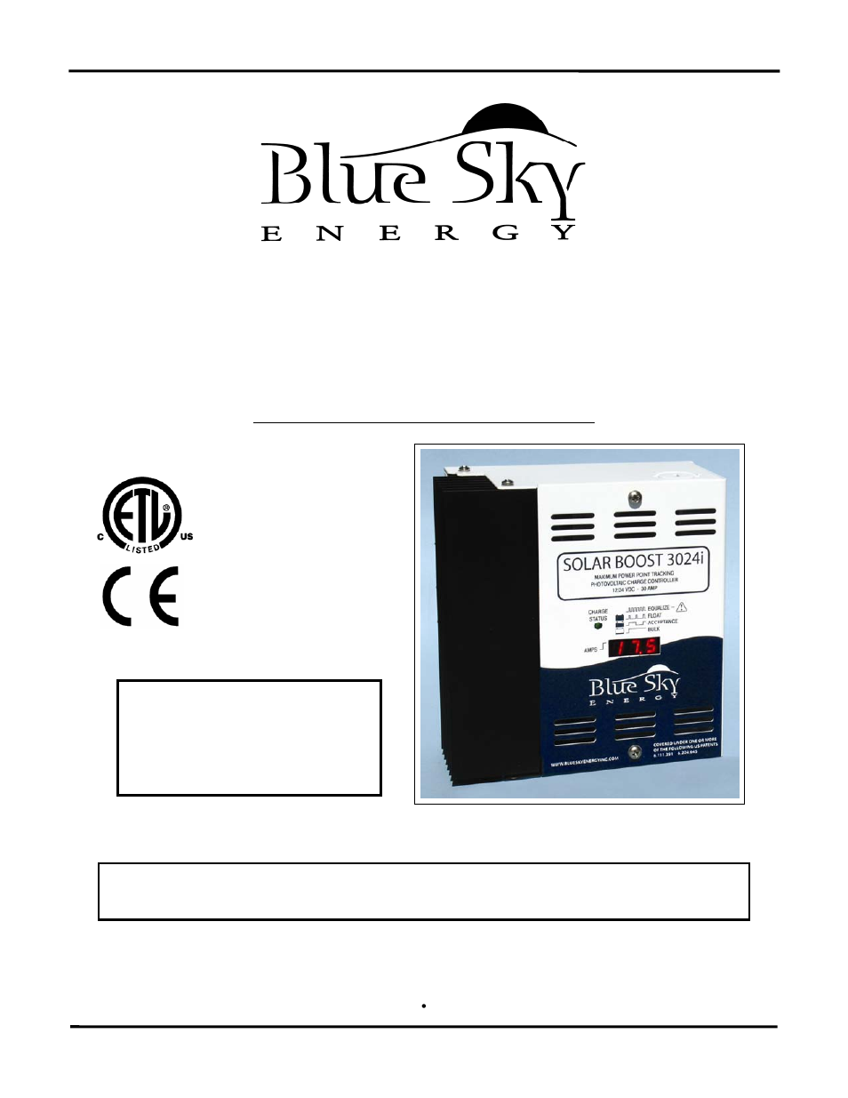 Solar boost™ 3024il | Blue Sky Solar Boost 3024iL User Manual | Page 49 / 64