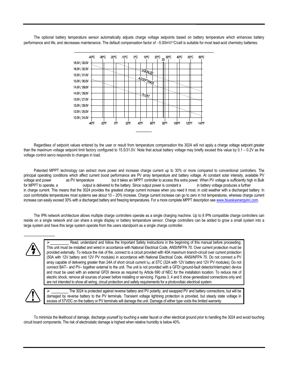 Installation | Blue Sky Solar Boost 3024iL User Manual | Page 6 / 64