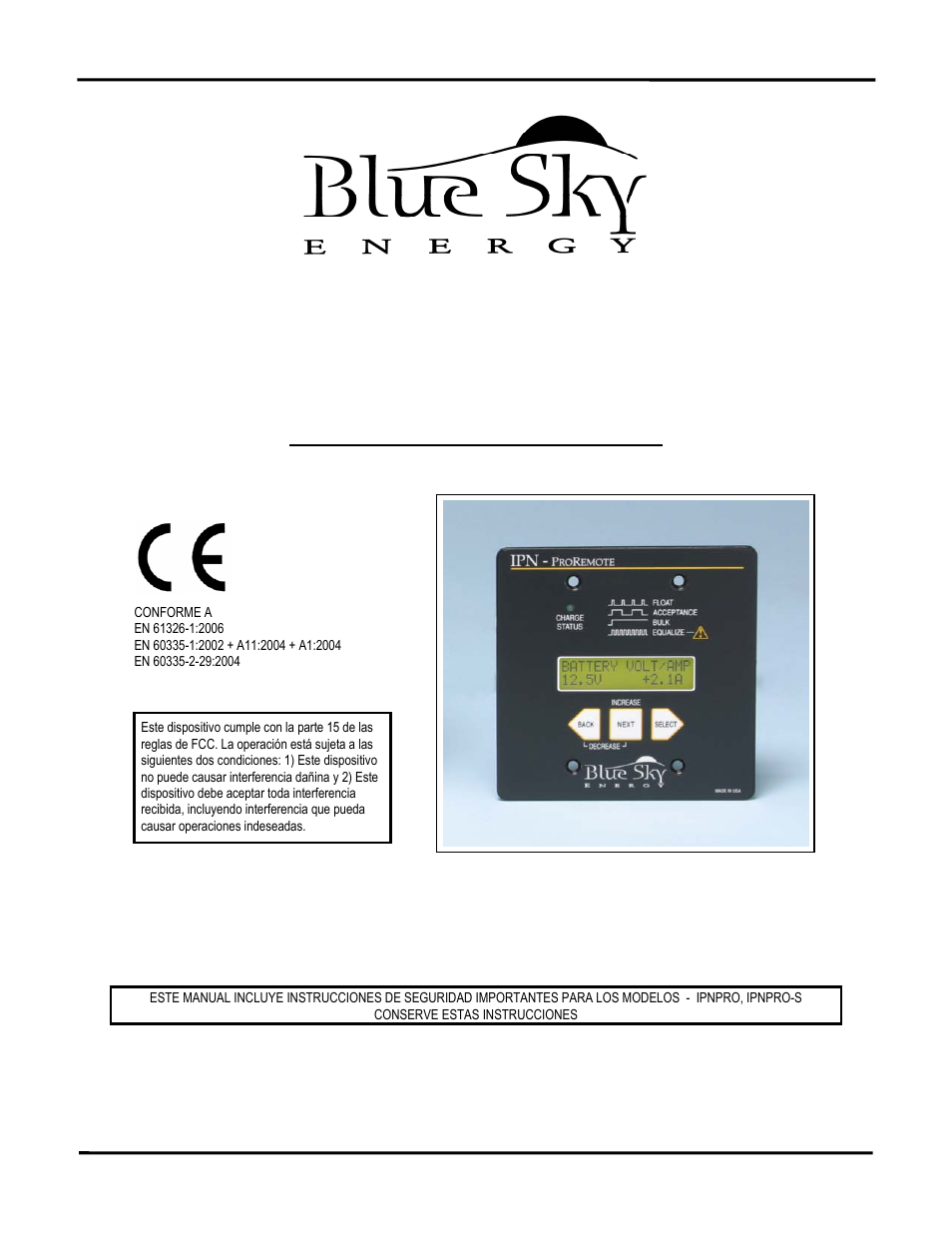 Ipn-proremote | Blue Sky IPN Pro User Manual | Page 17 / 64