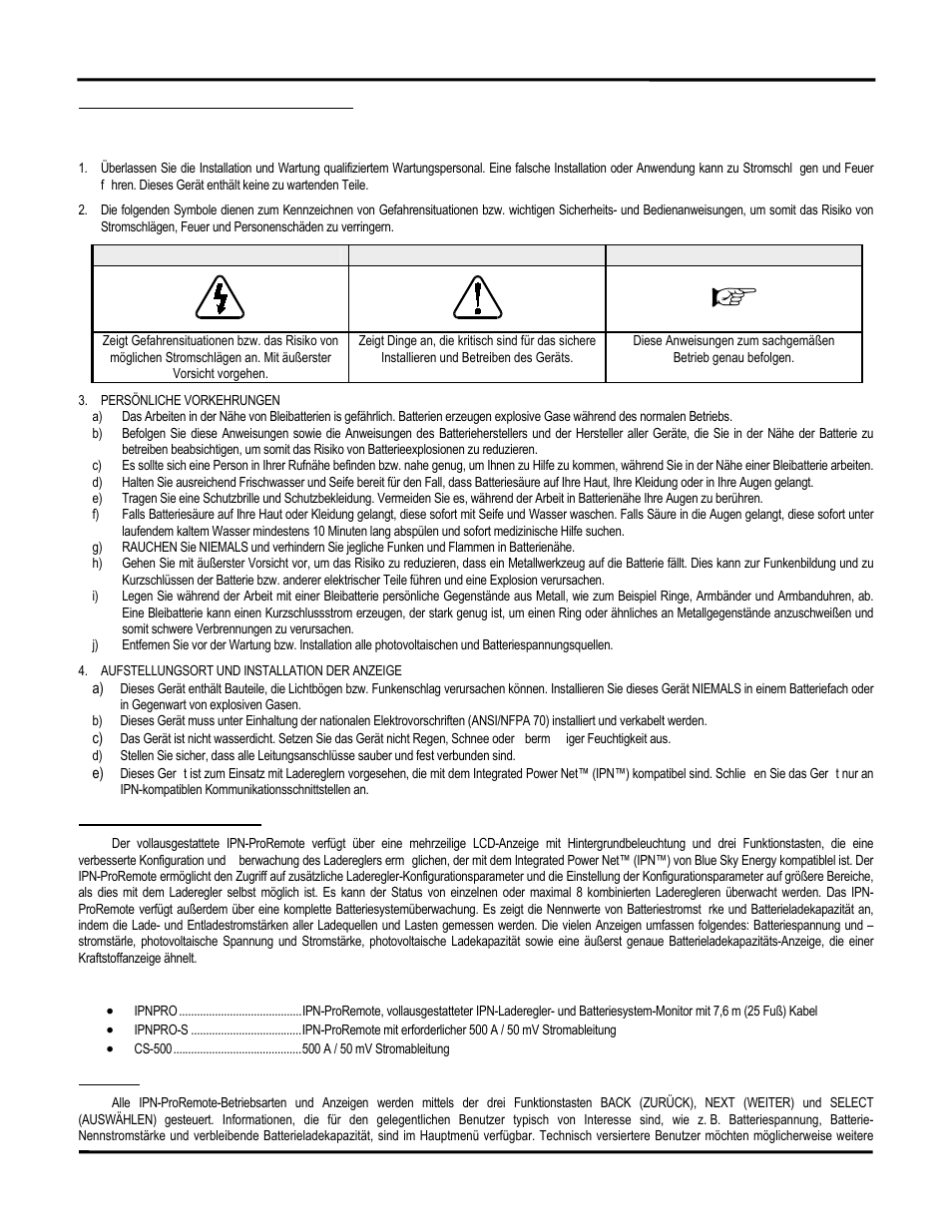 Blue Sky IPN Pro User Manual | Page 51 / 64