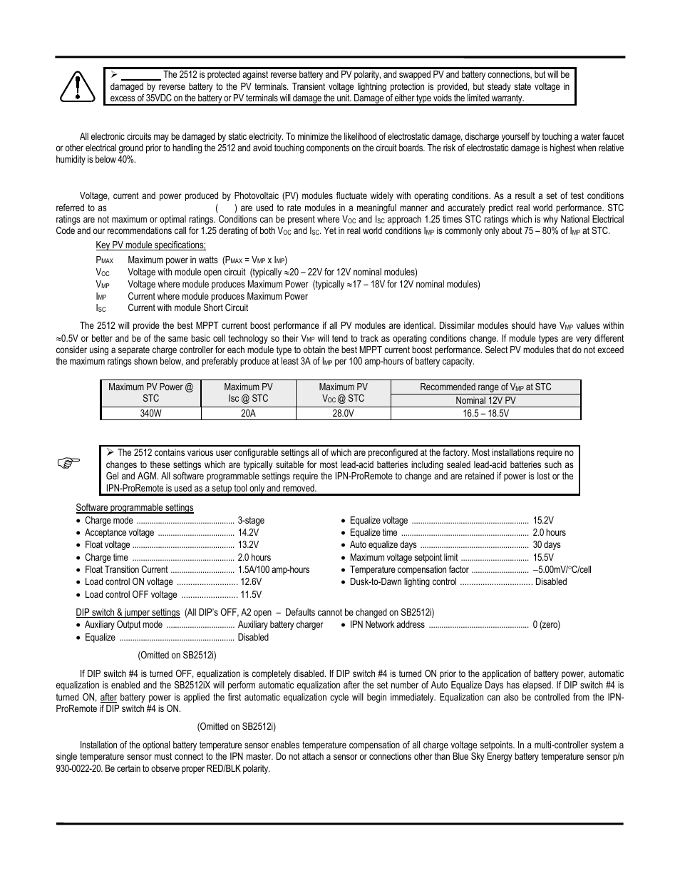 Blue Sky Solar Boost 2512iX User Manual | Page 7 / 12