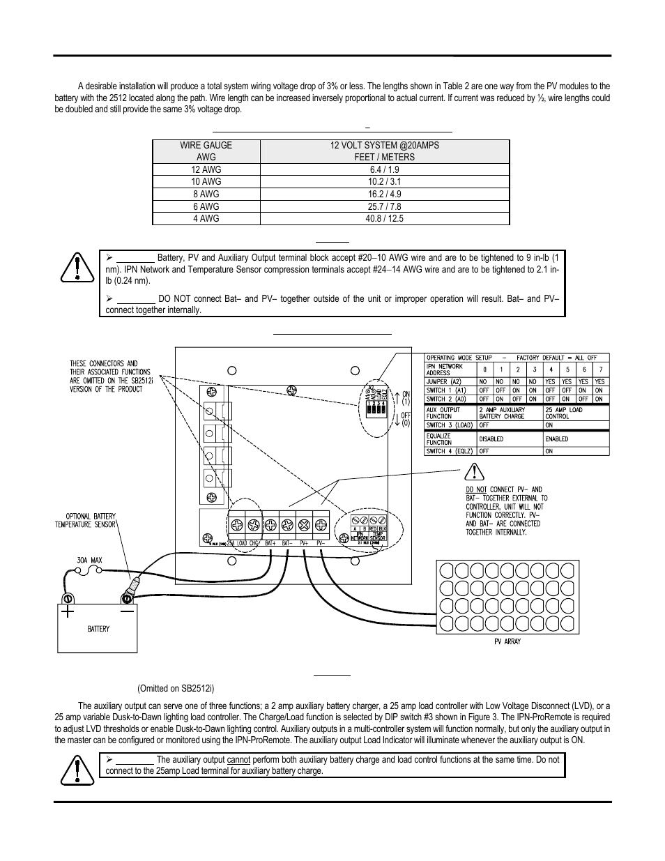 Blue Sky Solar Boost 2512iX User Manual | Page 8 / 12