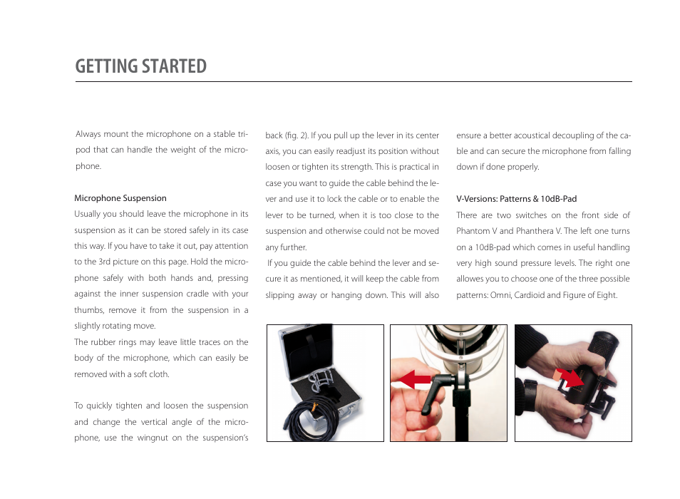 Getting started | Brauner Microphones Phanthera (V) User Manual | Page 3 / 8