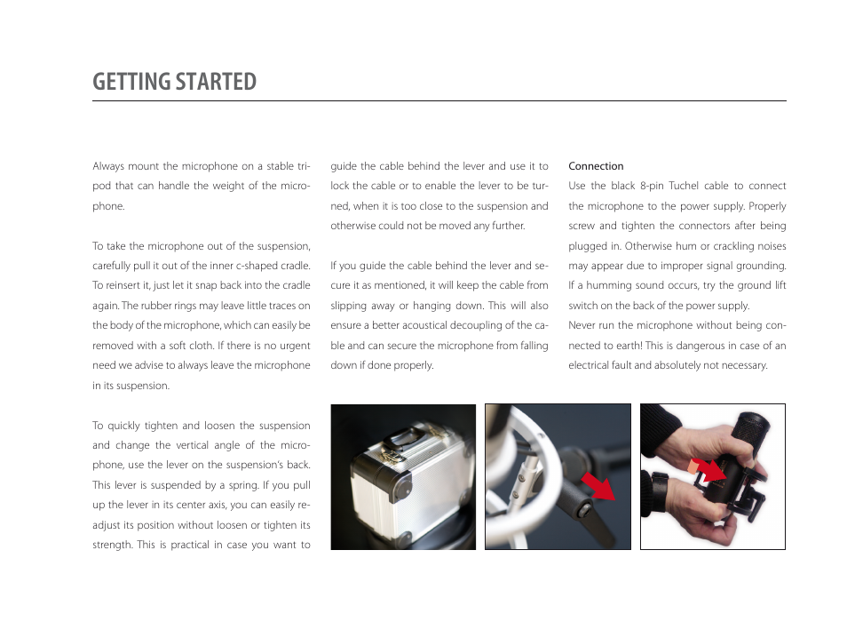 Getting started | Brauner Microphones Valvet User Manual | Page 5 / 10