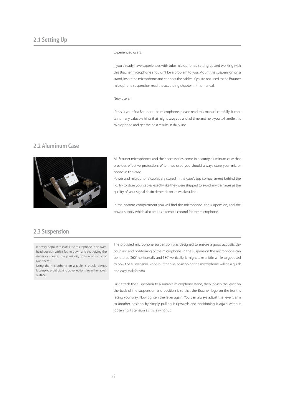 Brauner Microphones VM1S User Manual | Page 6 / 14