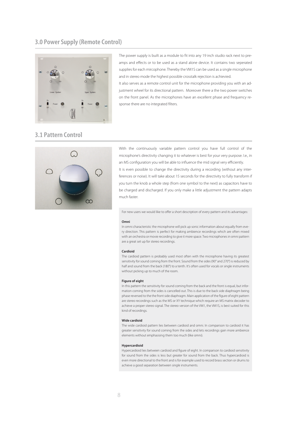 Brauner Microphones VM1S User Manual | Page 8 / 14