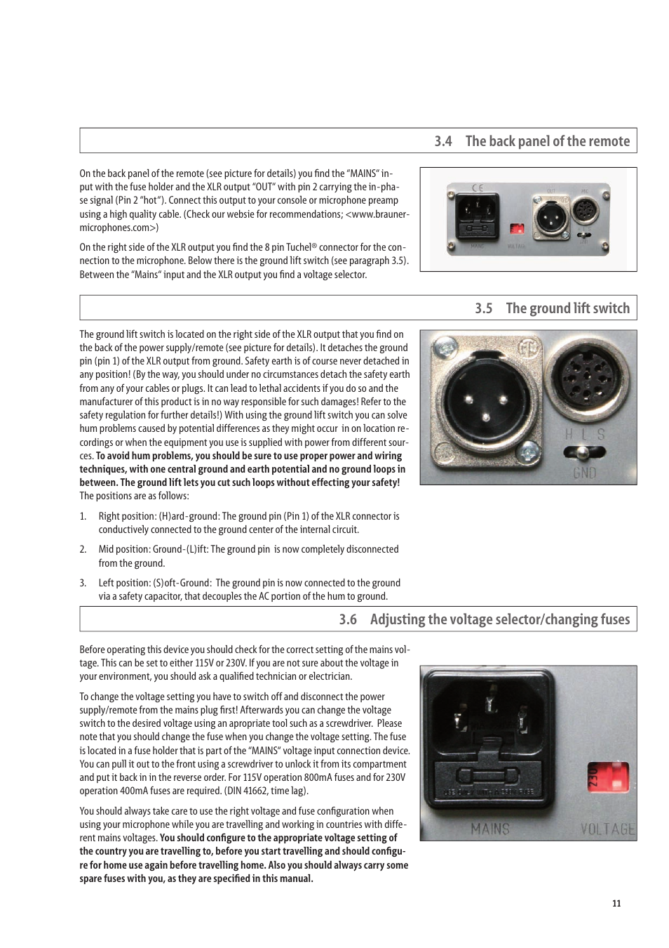 Brauner Microphones VMX lite User Manual | Page 11 / 16