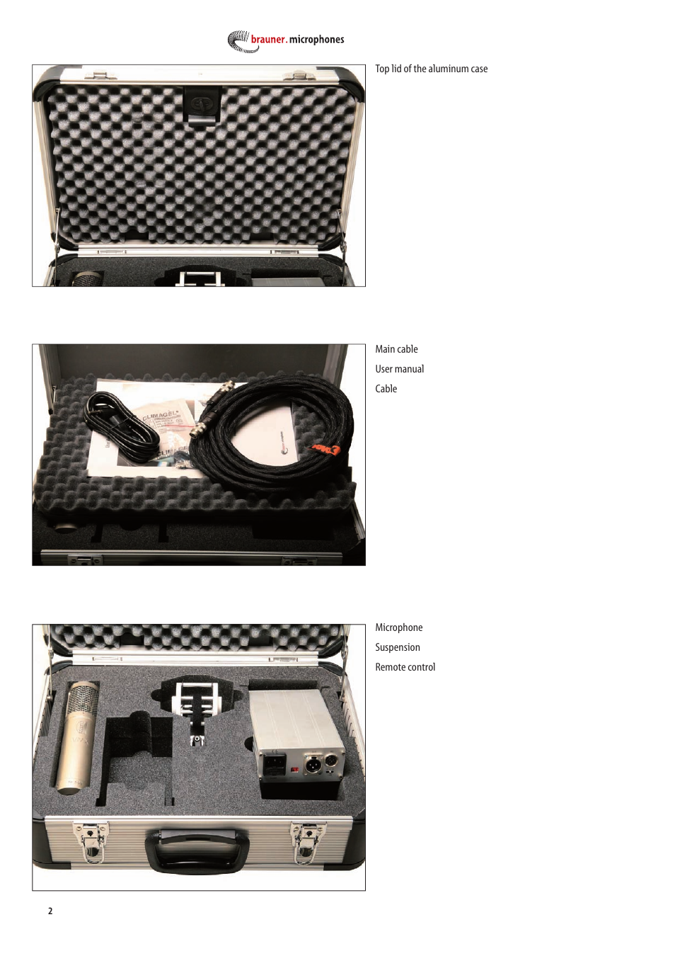 Brauner Microphones VMX lite User Manual | Page 2 / 16