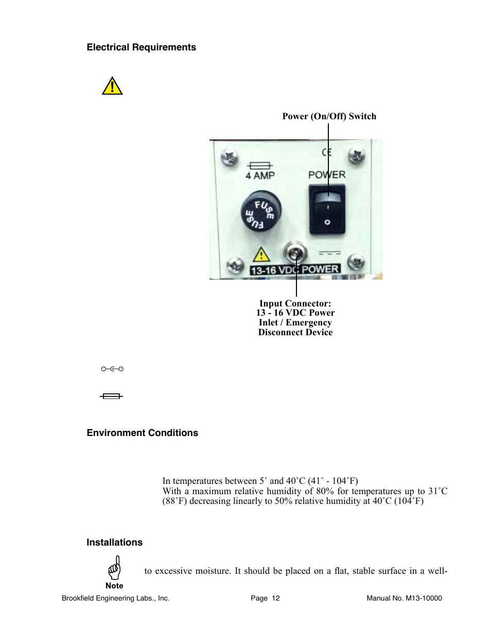 Brookfield BF35 User Manual | Page 12 / 23