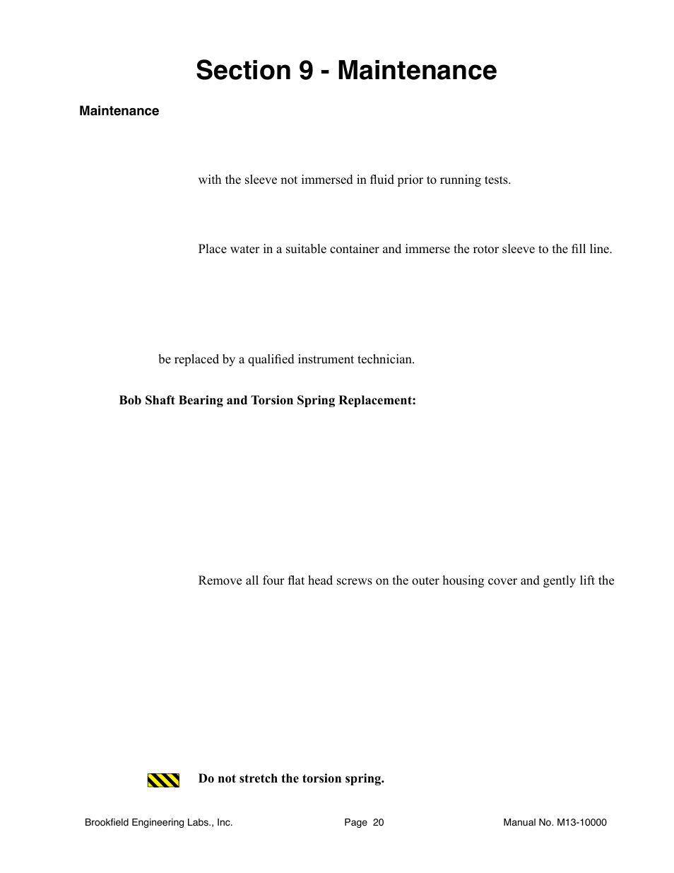 Brookfield BF35 User Manual | Page 20 / 23