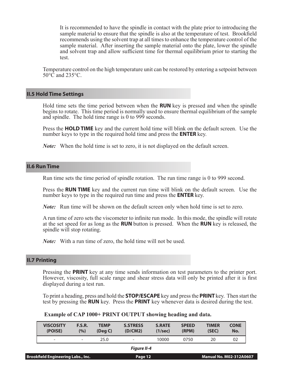 Brookfield CAP1000 Viscometer User Manual | Page 14 / 30