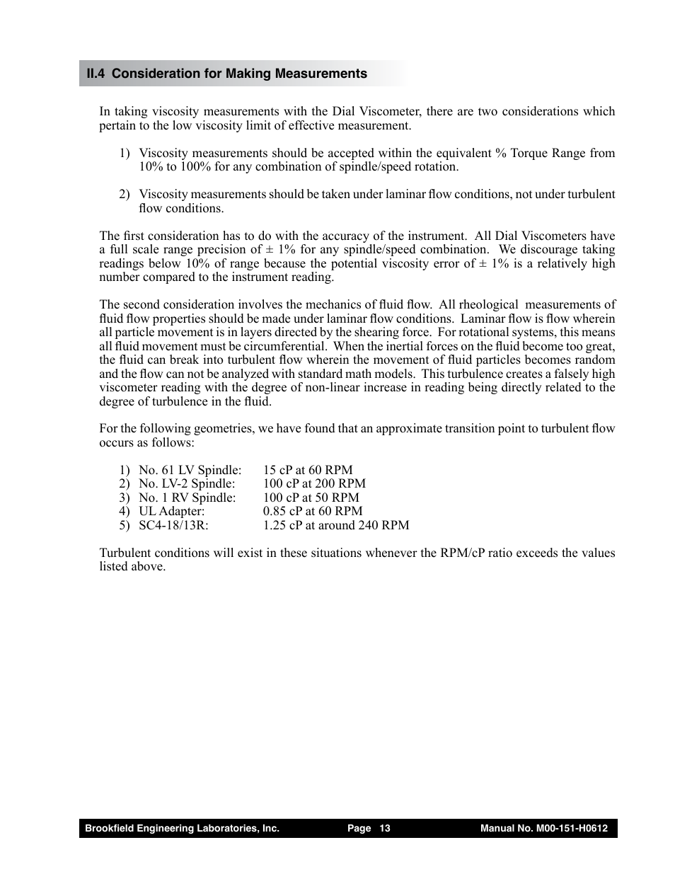 Brookfield Dial Stepper Viscometer User Manual | Page 13 / 35