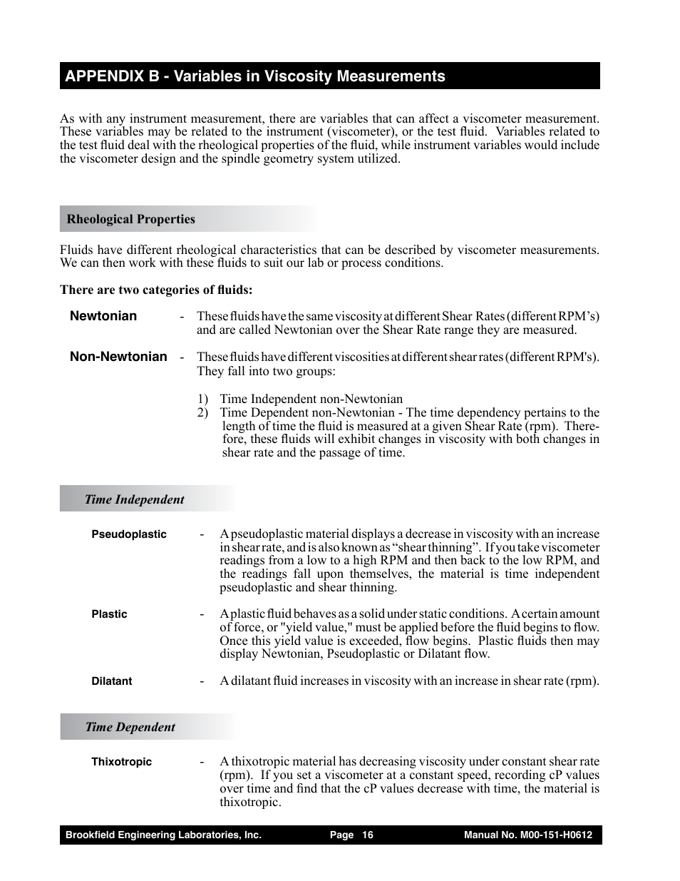 Brookfield Dial Stepper Viscometer User Manual | Page 16 / 35